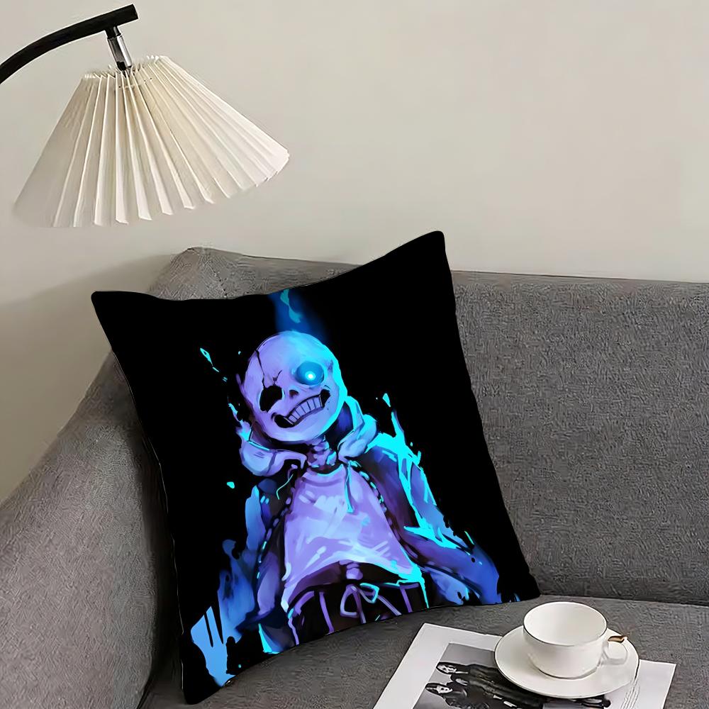 U-Undertale Game Cushion Cover Pillowcase Ultra Soft Skin Friendly Fabric Cloud Like Comfort & Concealed Zipper