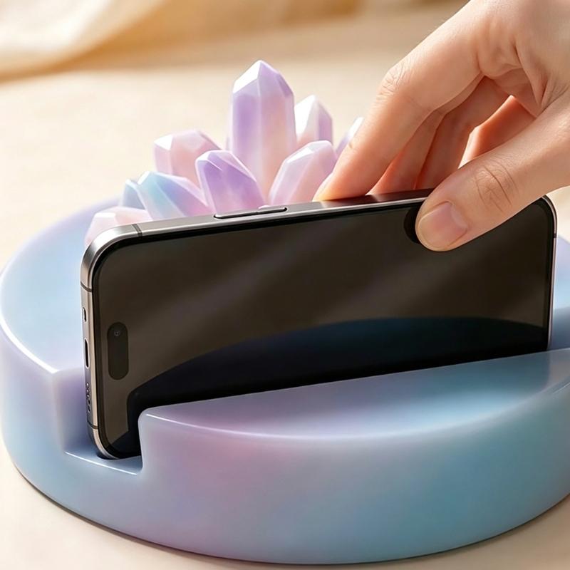 Flexible Silicone Crystal Molds with Raised and Recessed Cavity Detail for Candle Making, Resins, and Plasters Casting