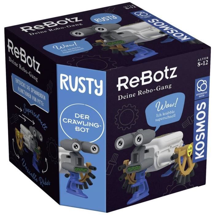 Kit robot rebotz - kosmos - rusty der crawling-bot - plastique - 8 ans - enfant
