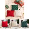 Cozy Christmas Holiday Pillow Cover Snowflake Christmas Tree Design For Home Dcor