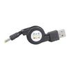 Stretchable USB To 4.0x1.7mm Plug Charging Cord Retractable Power Cable For 5V Mini Fan Speakers Game Consoles