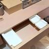 4PCS Wall Mounted Hanging Storage Box Plastic Drawers Hanging Organizer  Kitchen
