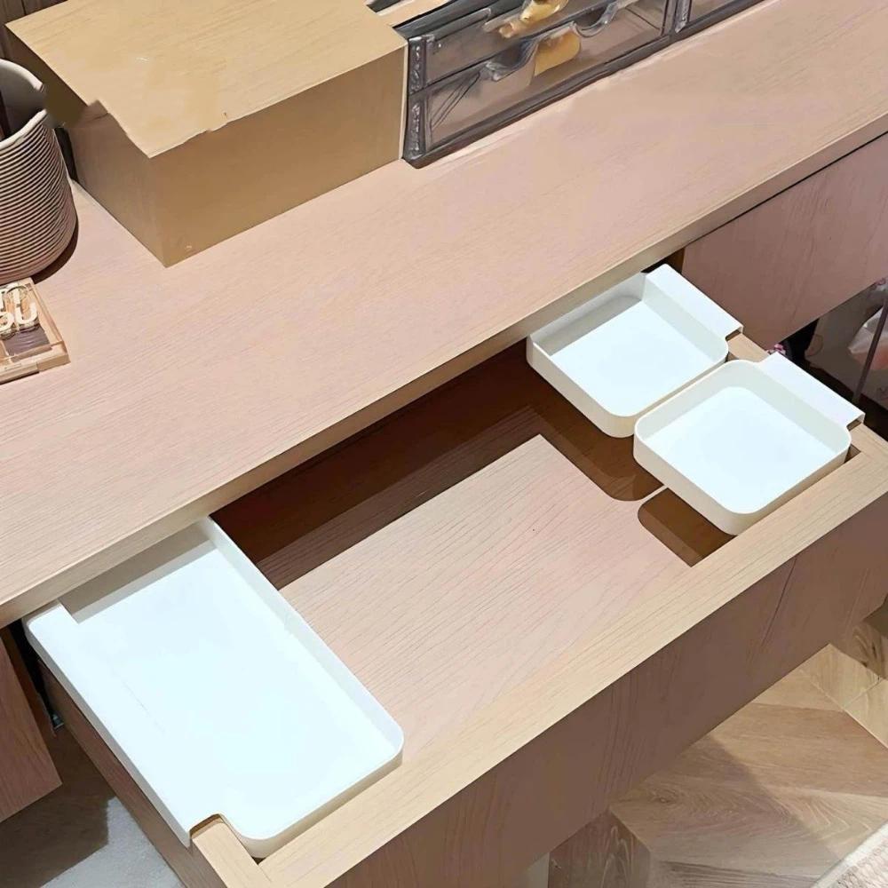 4PCS Wall Mounted Hanging Storage Box Plastic Drawers Hanging Organizer  Kitchen