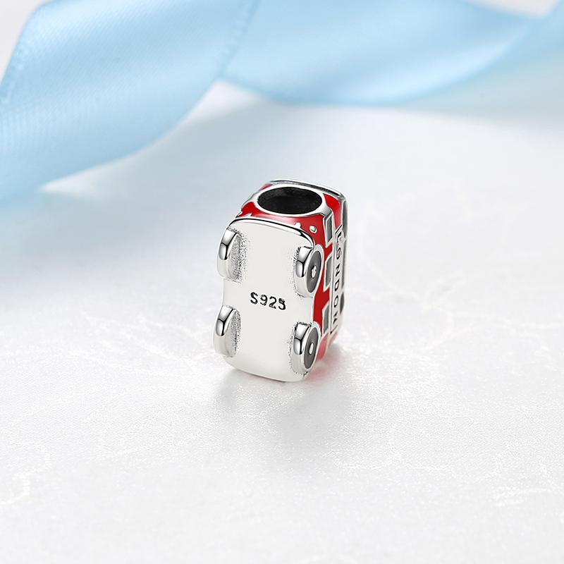 Original Copper Charms Red Beads Bus Daruma Doll Cz Bracelets Bangles Necklaces For Women Diy Jewelry