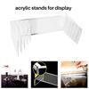 ABIY-5 Pack Clear Acrylic Display Risers, 5 Sizes Acrylic Jewelry Display Riser Shelf Showcase Fixtures for Cake, Display