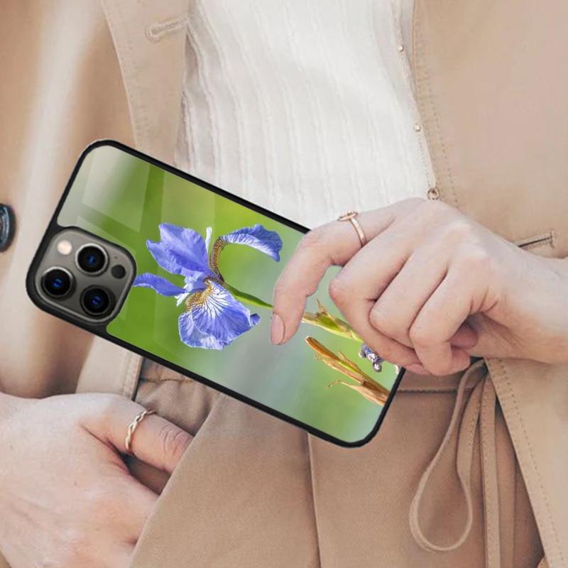 

Iris Flower Floral Watercolor Magnetic Phone Case For APPLE iPhone 17 Air 16 14 13 12 Pro Max 15 Plus Wireless MagSafe Cover iPhone 14