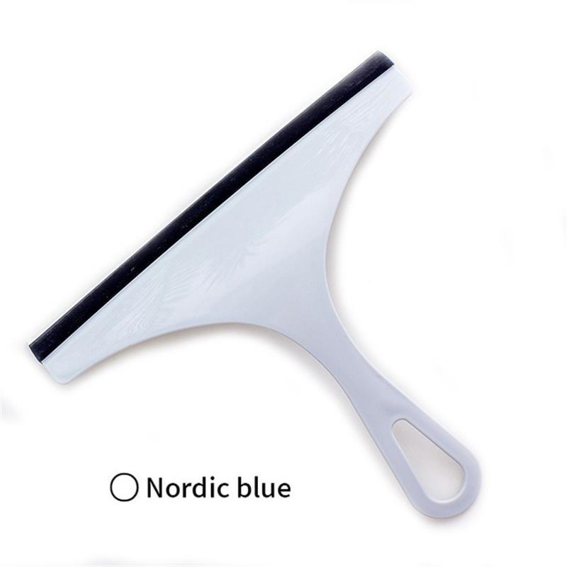Household Cleaning Bathroom Mirror Cleaner Wiper Scrape With Silicone Blade Holder Hook Car Glass Shower Squeegee Window Glass