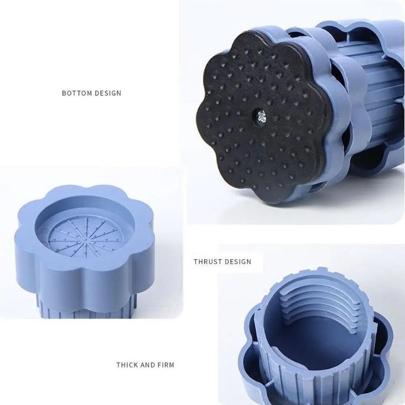 1/4Pcs Washing Machine Foot Pad Adjustable Height Slipstop Skid Raiser Mat Prevent Moving Furniture Foot Pad Dampers Stand