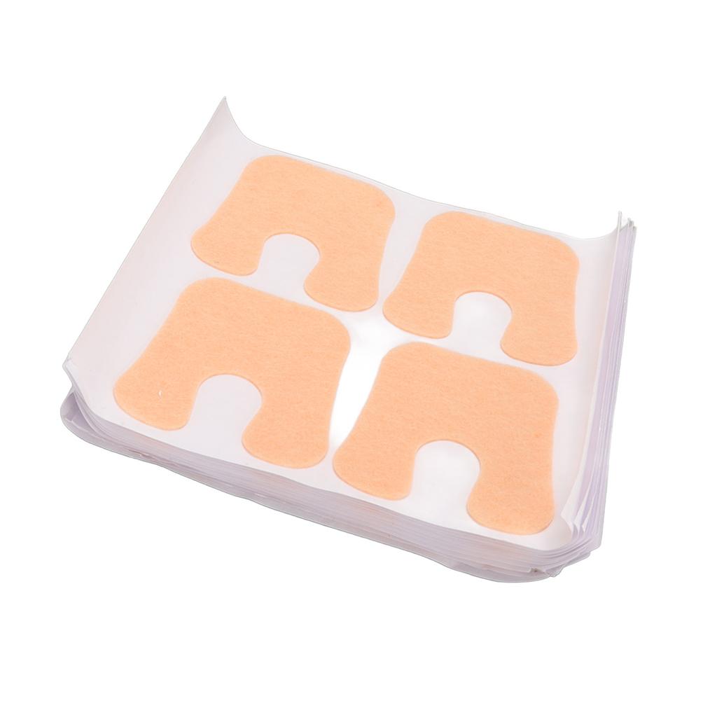 12 Sheets Felt Forefoot Cushion Self Adhesive U Shape Prevent Callus Reduce Pain Felt Insert Pads