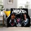 3D Legend Star Hip Hop Rapper Kunstdecke, Weiche Überwurfdecke für Zuhause Schlafzimmer Bett Sofa Picknick Reise Büro Abdeckdecke Kinder