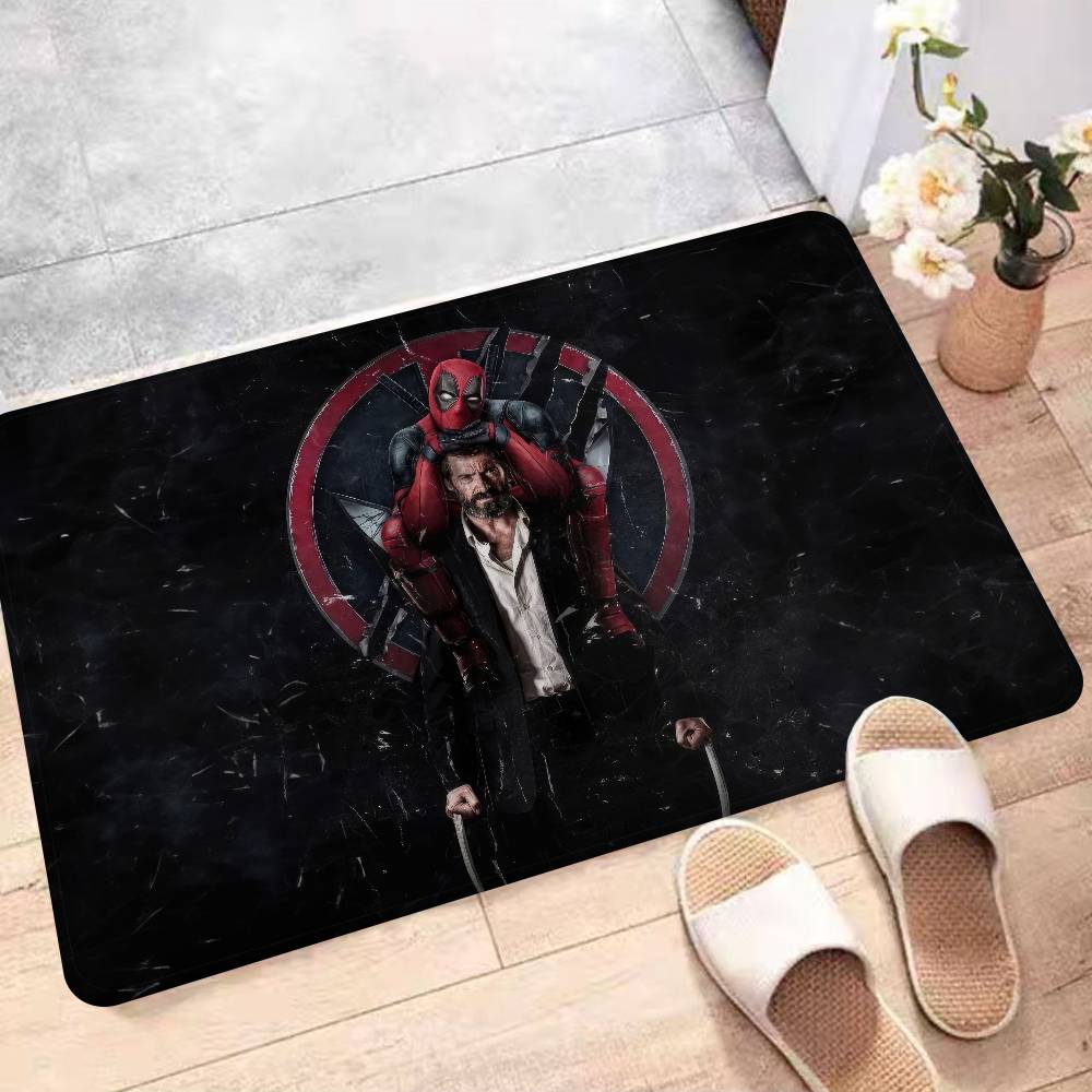 

Комедийный фильм D-Deadpool-Wolverine Напольный ковер Скандинавский стиль Домашний придверный коврик Коврики для ванной-туалета Коврик для декора спальни и отеля 40x60 cm