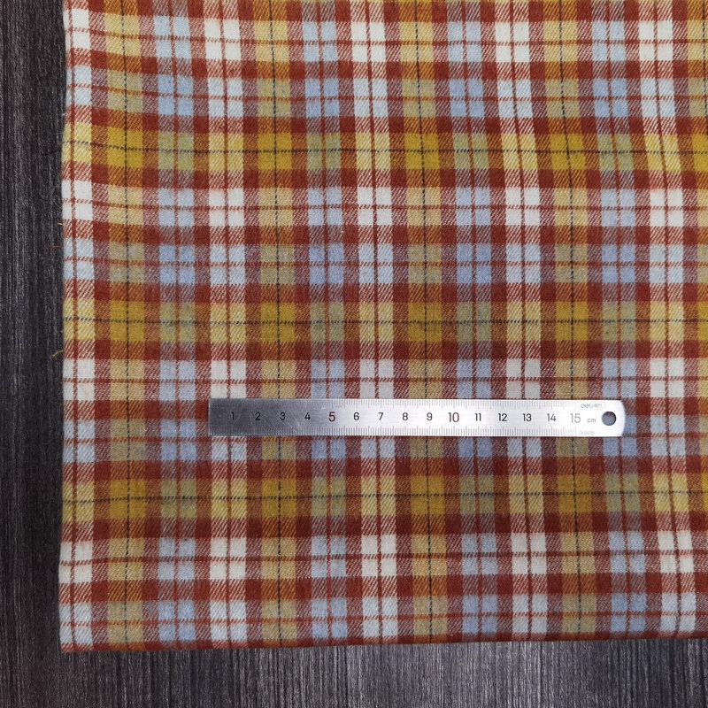 Nueva llegada: Tejido de Algodón Cepillado a Cuadros para Ropa Infantil y de Mujer - Tejido de Franela Jacquard Teñido en Hilo de Poliéster-Algodón.