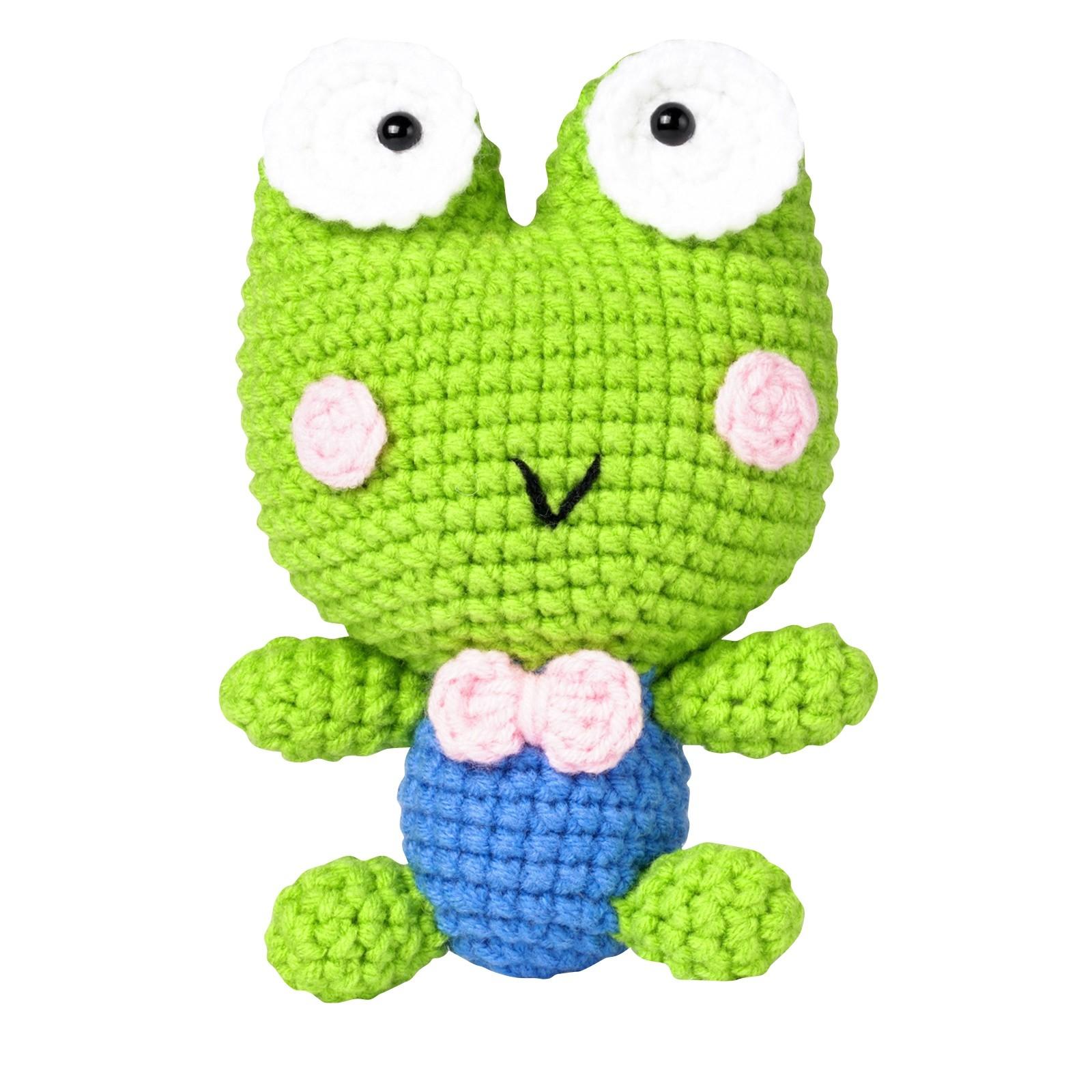 

Шерстяной материал для вязания крючком Упаковка Вязание крючком Симпатичная кукла Вязание крючком Набор ручной работы Подвеска ручной работы One Size зелёный