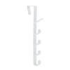 Multifunctional 6 Segment Door Hook Adhesive Hanger For Coat Bags Towel Heavy Load Rack for Kitchen Bathroom Use