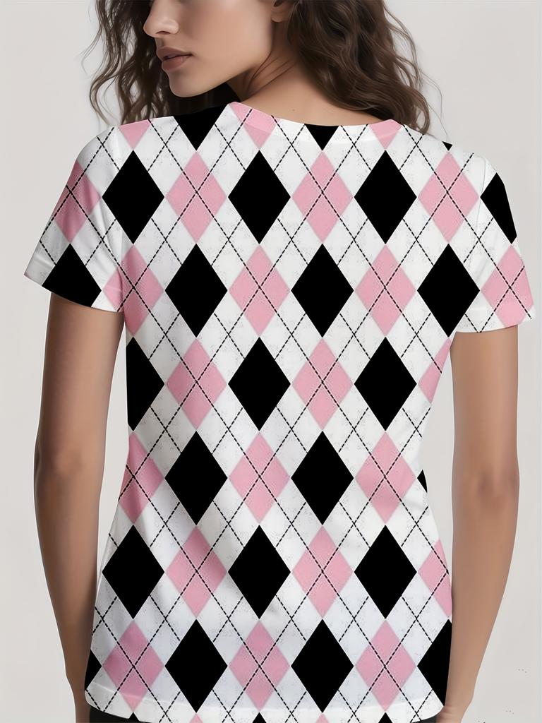 Women's Large Size Casual T-shirts - Soft and Comfortable, Round Neck, Short Sleeves, Spring and Summer Fashion Tops,
