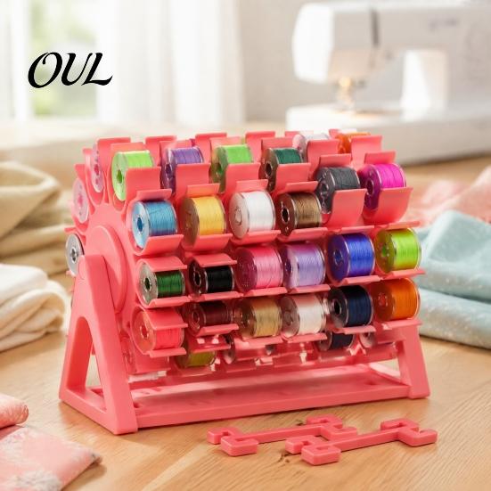 Portafili Rotante, Organizer per Bobine, Porta-filo Senza Intrecci, Design a Ruota Panoramica, Salvaspazio, Regalo per Appassionati di Quilting