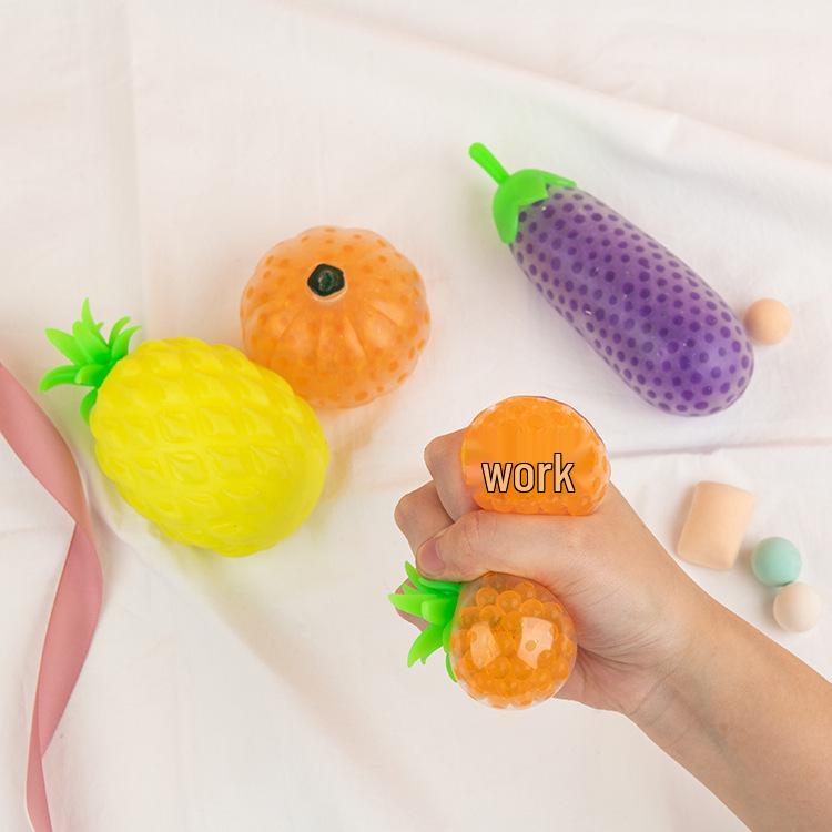 Vegetable Squeeze Water Beads Stress Relief Ball for Children