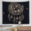 Bohemian Dream Catcher Tapestry Psychedelic Feather Mystical Decor Bedroom Hippie Wall Carpet Beach Towel Home Decor