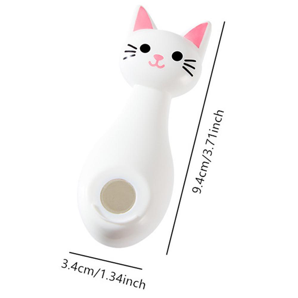 Practical Cute Cat Magnetic Hook Strong Adhesive No Drill Remote Control Router Organizer Wall Mounted Seamless Storage Hanger