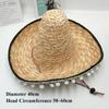 Unisex Mexican Beach Hat Sunscreen 58~60cm Sunscreen Hat Children's Performance Flavors Halloween Hat Men Women Outdoor
