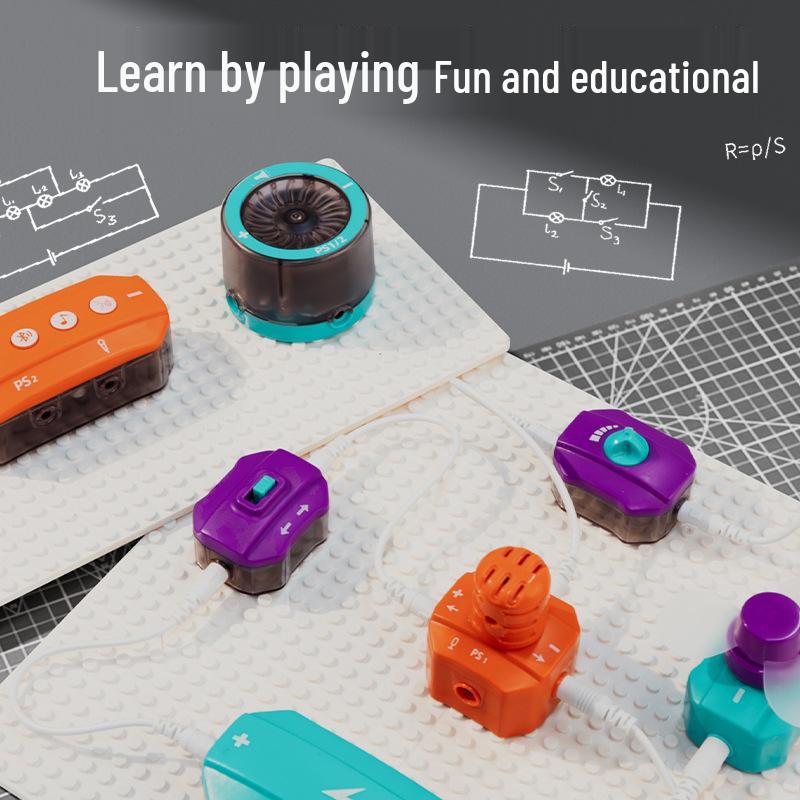 DIY Electric Circuit Building Set for Kids – Physics and Science Experiment Toy