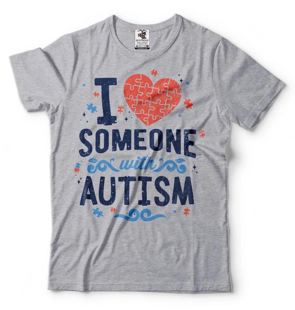 Autism Awareness T-shirt I love someone with Autism Tee Shirt 3XL