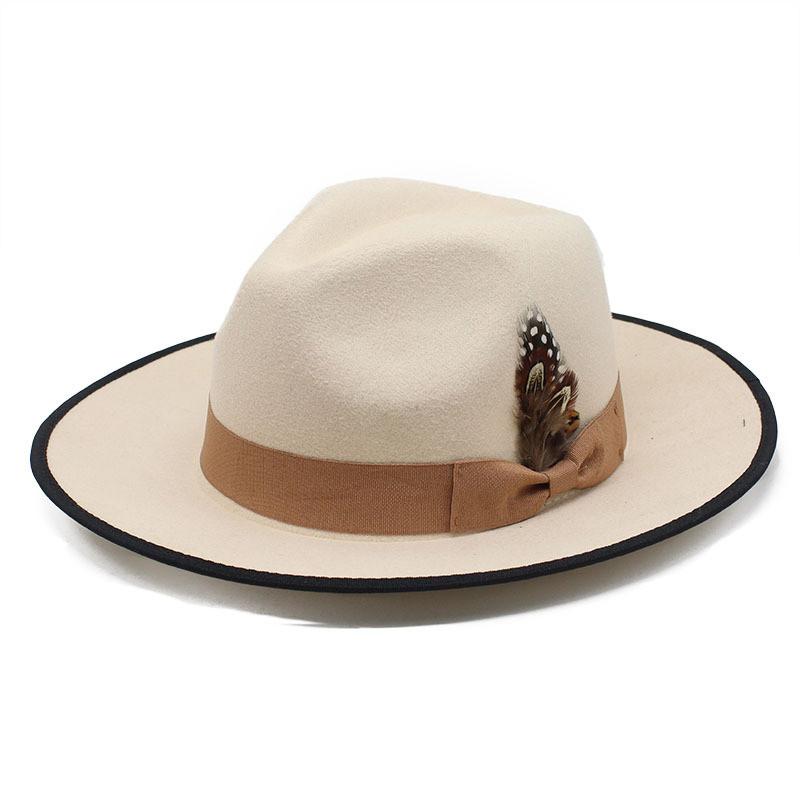 Wool Felt Hat For Women And Men Summer Sun Protection Large Brim With Heart Top Style