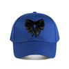 Black Bowknot Glitter Casual Daily Baseball Cap Fashion Unisex Sunhat Womens Outdoor Sports Snapback Cap
