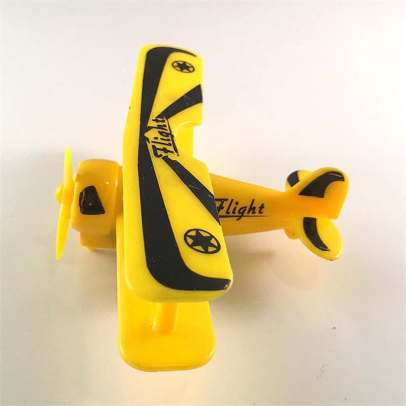 Mini Vintage Plastic Plane Model Aircraft Glider Biplane Airplane Model Kids Toy