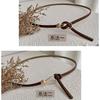 Elegant Brown Pu Waist Belt For Women Ideal For Chic Summer Outfits