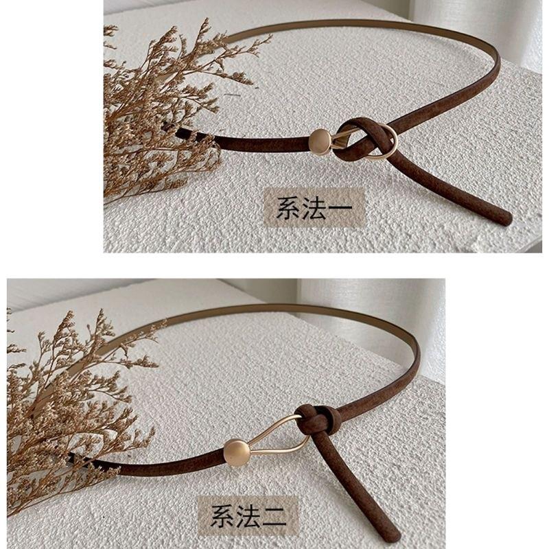 Elegant Brown Pu Waist Belt For Women Ideal For Chic Summer Outfits