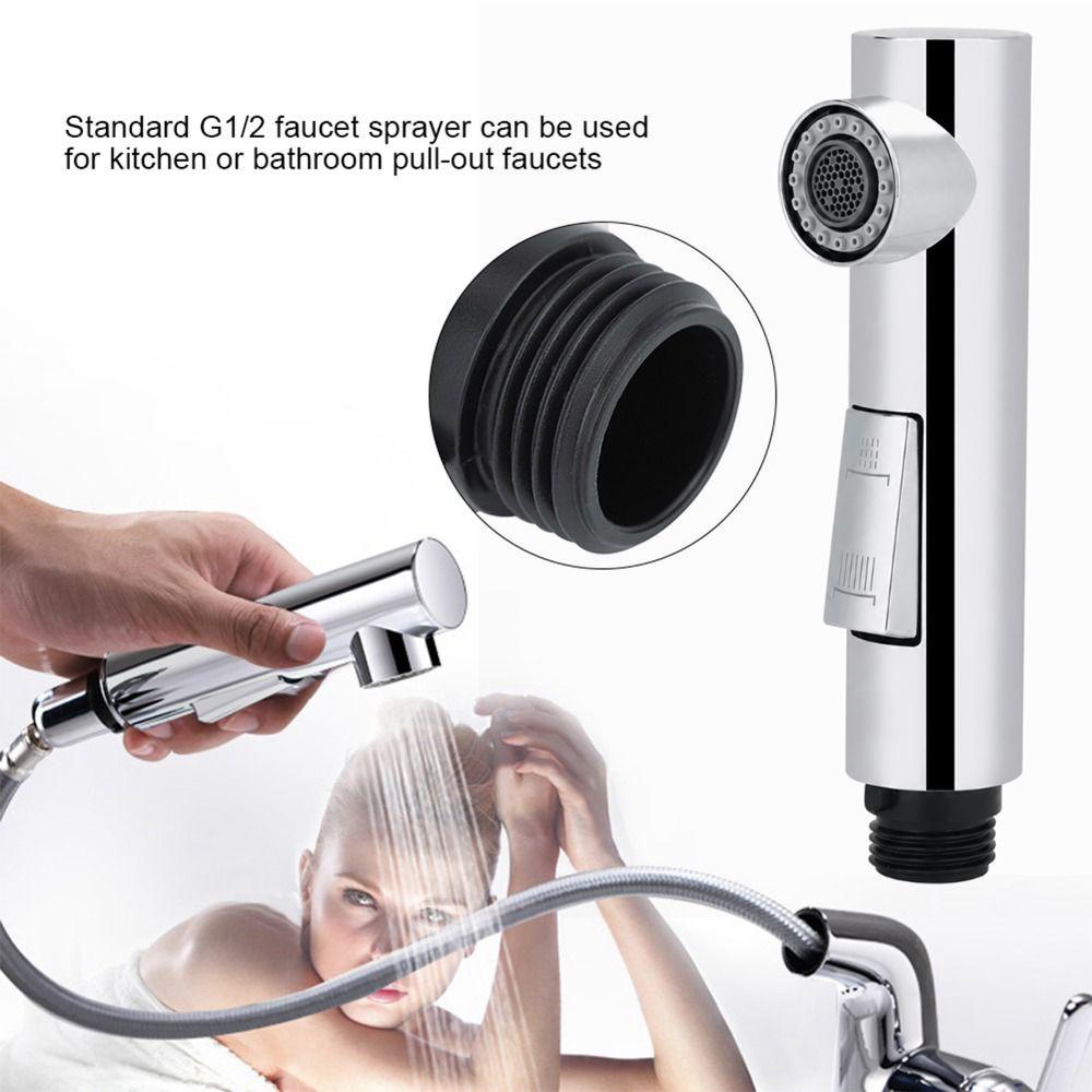 G1/2 Male Thread Faucet Sprayer Pull Out Sink Sprayer Head Durable Kitchen Faucet Head Kitchen Use