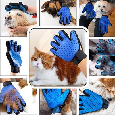Tierhaarentferner Duschhandschuhe Welpen Katzen Badebürste Reinigung Silikon Kammhandschuh Massage Fellpflege Hunde Zubehör