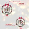 2025 Snowman Christmas Tree Ornament, Silver Rotatable Metal Hanging Decor