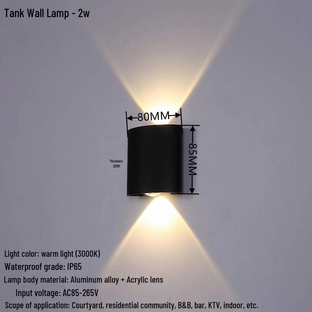 Creative Waterproof Wall Lamp for Living Rooms, Bedrooms, Hallways, and Staircases