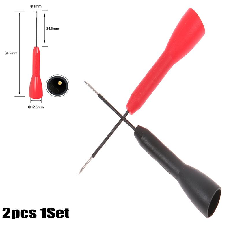 1 Pair Non-destructive Multimeter Test Needles 0.7MM Flexible Extension Replacement Probe Multimeter Test Probes Auto Tools