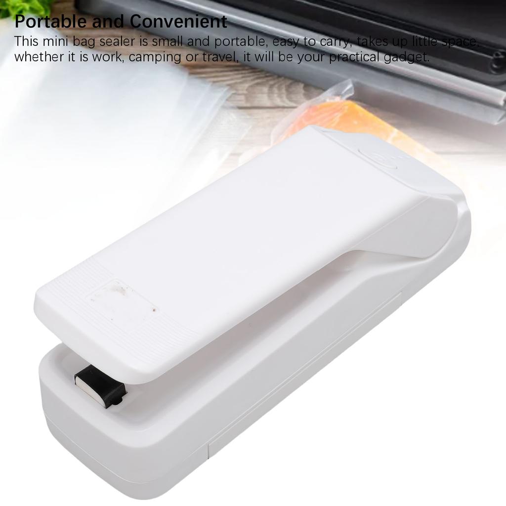 Mini zgrzewarka do toreb 1200 mAh, ładowalna, szybkie nagrzewanie, z 3 biegami zgrzewania, listwą grzewczą, maszyna do zgrzewania żywności, gadżety kuchenne do toreb z chipsami