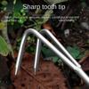 2-7 Teeth Weed Puller Upgrade Hand Rake Garden Tool  for Soil Loosening Weed Removal