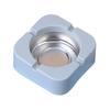 Portable Creative Tinplate Square Ashtray Holder Cigarette Ash Storage Box Case