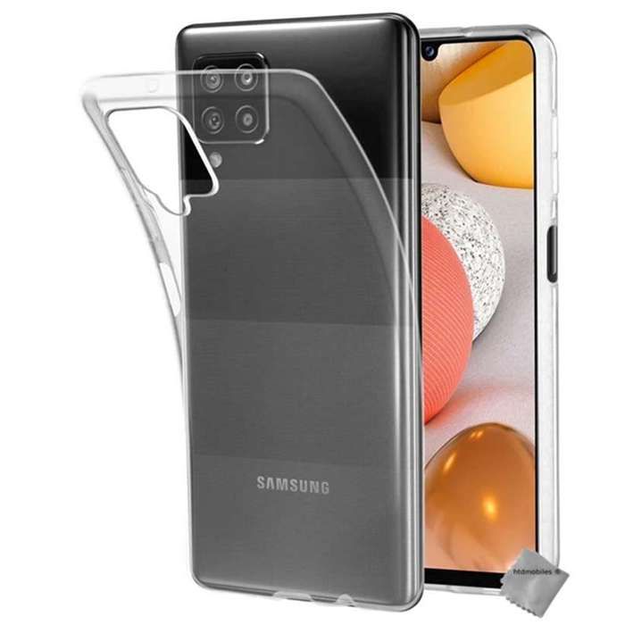 Coque silicone gel fine pour Samsung Galaxy A12 / M12 + verre trempe - TPU TRANSPARENT