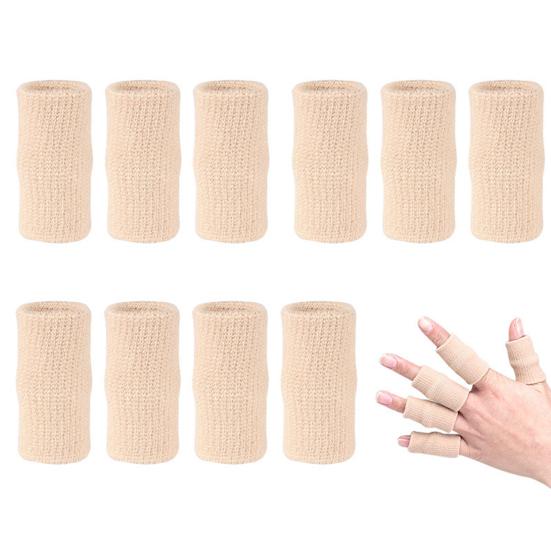 10Pcs Finger Guard High Elasticity Protective Sports Comfortable Thumb Protector for Basketball Volleyball
