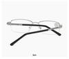 Chic Women's Metal Half-Frame Reading Glasses, HD Eye Protection, Blue Light Blocking, Unisex, Youthful Style