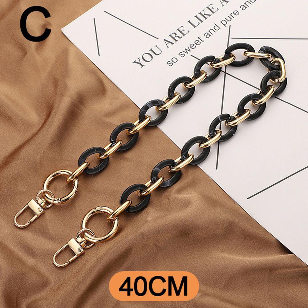 Replaceable DIY Removable Bag Handle Hardware Bag Chain Crossbody Bag Belt Acrylic Purse Strap