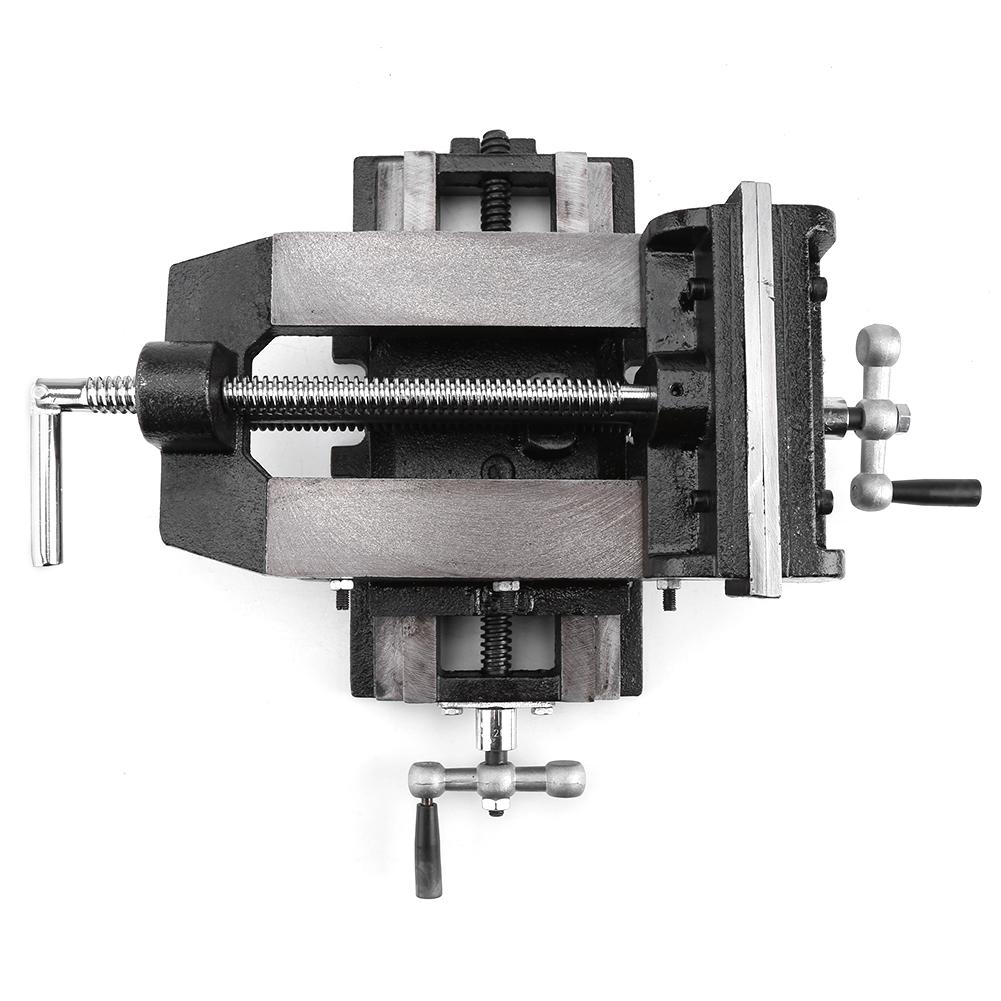 6inches Cross Slide Drill Press Vise Metal Milling Vice Holder Clamping Bench Mount