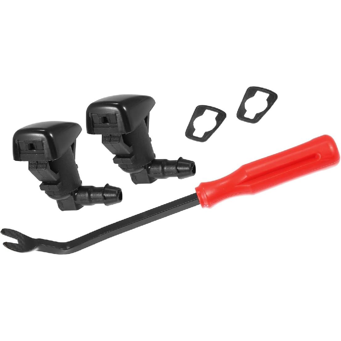 

5pcs Front Windshield Wiper Washer Nozzle Spray Jet Kit 25815793 for Cadillac CTS 2008-2015 Replacement
