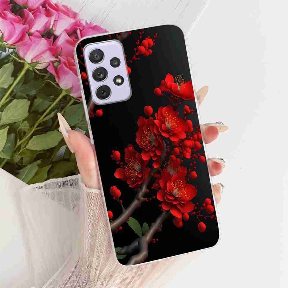 Für Samsung A72 Hülle SM-A725F Fundas Weiches Silikon Luxuriöse Bemalte Abdeckung Hüllen Für Samsung Galaxy A72 Gehäuse Bumper