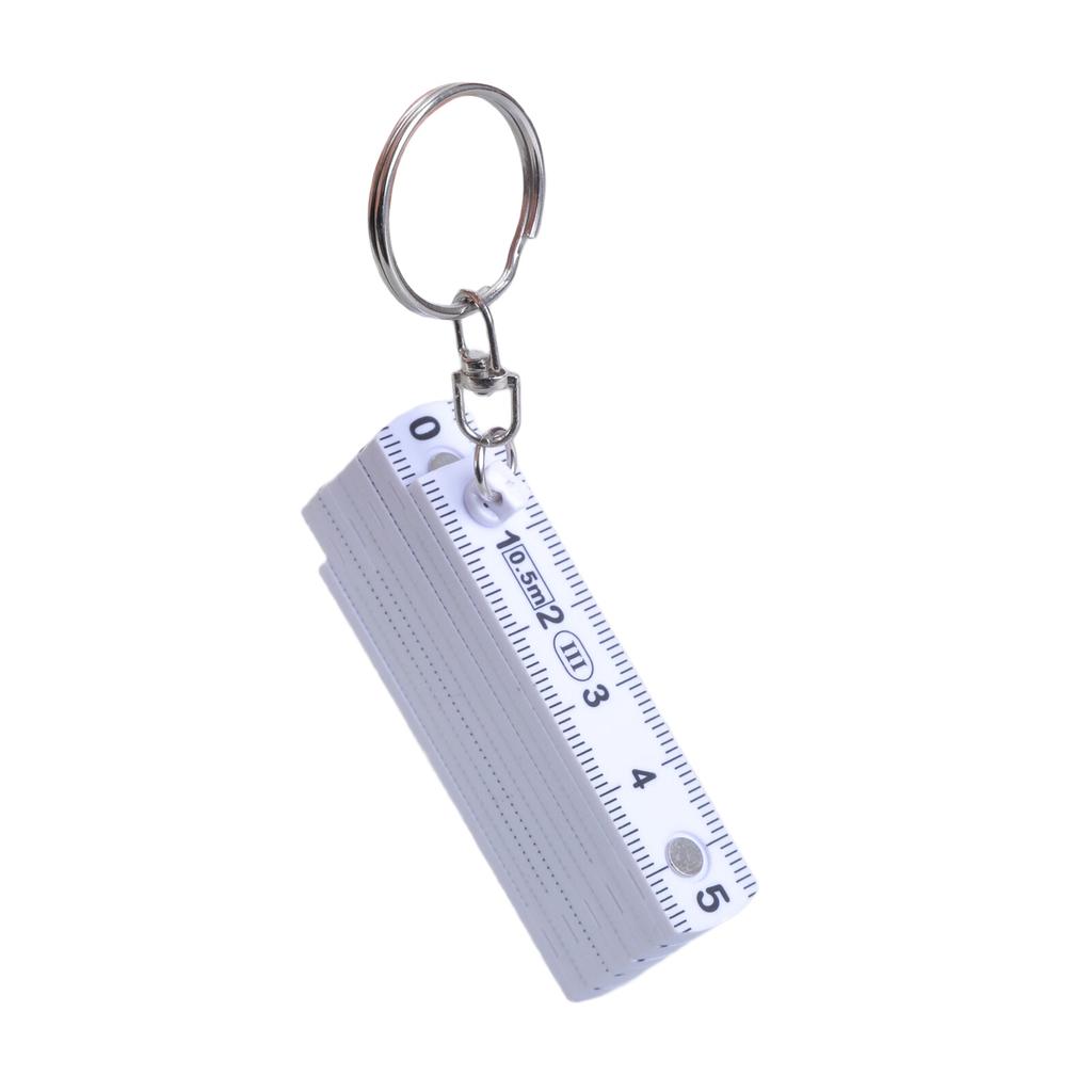 Compact Folding Ruler Keyring Multifunction Mini Folding Ruler Keychain Easy To Carry for Convenient Measuring Anywhere