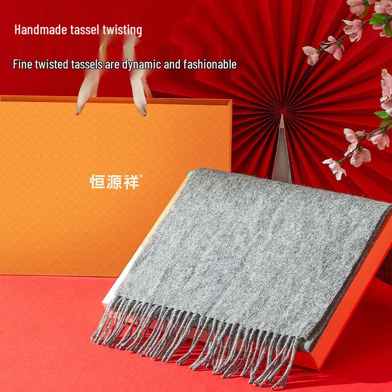 Hengyuanxiang Unisex Thick Cashmere Scarf & Shawl