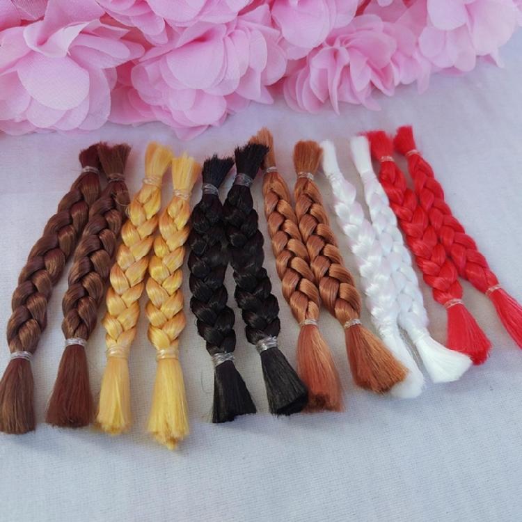 Doll Wigs Ponytail Braid Doll Wigs Blonde DIY Doll Hair Doll Wigs Braids Hair Chain