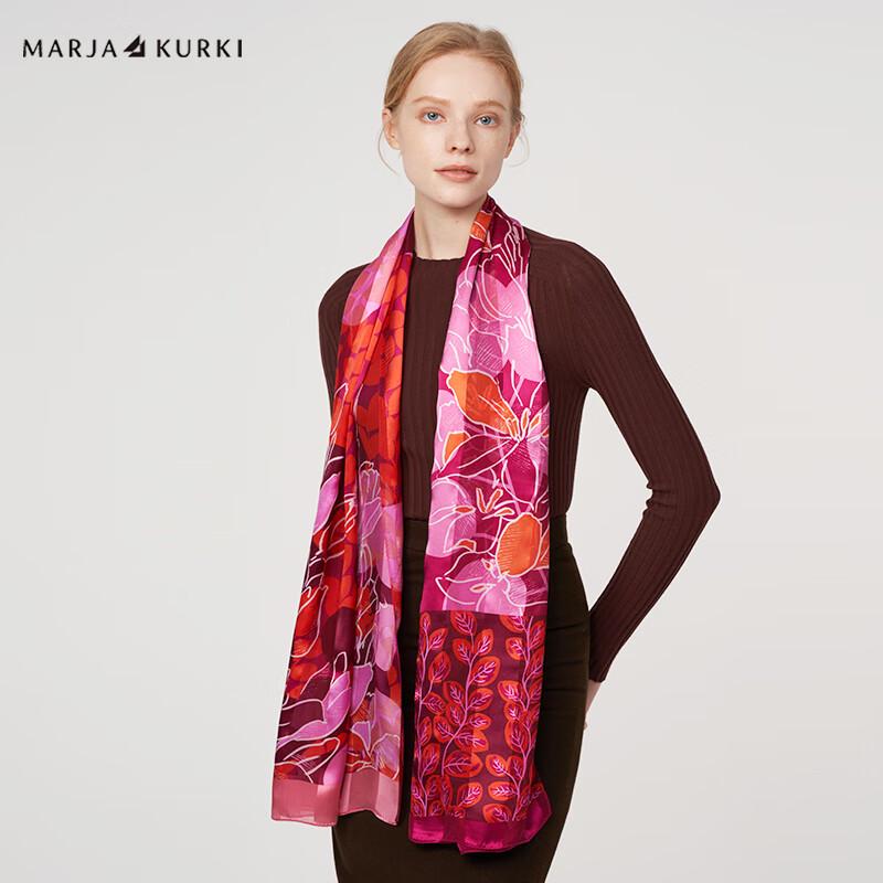 MARJA KURKI Flower Therapy Mulberry Silk Scarf